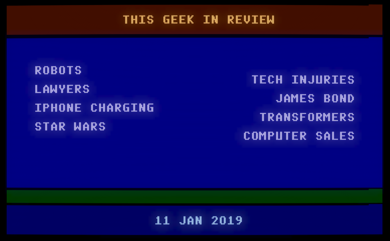 Bring on the robots – This Geek in Review for 11 Jan 2019