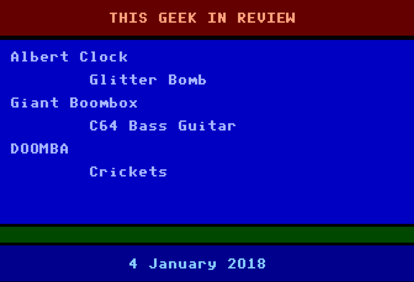 Telling time – This Geek in Review for 4 Jan 2019