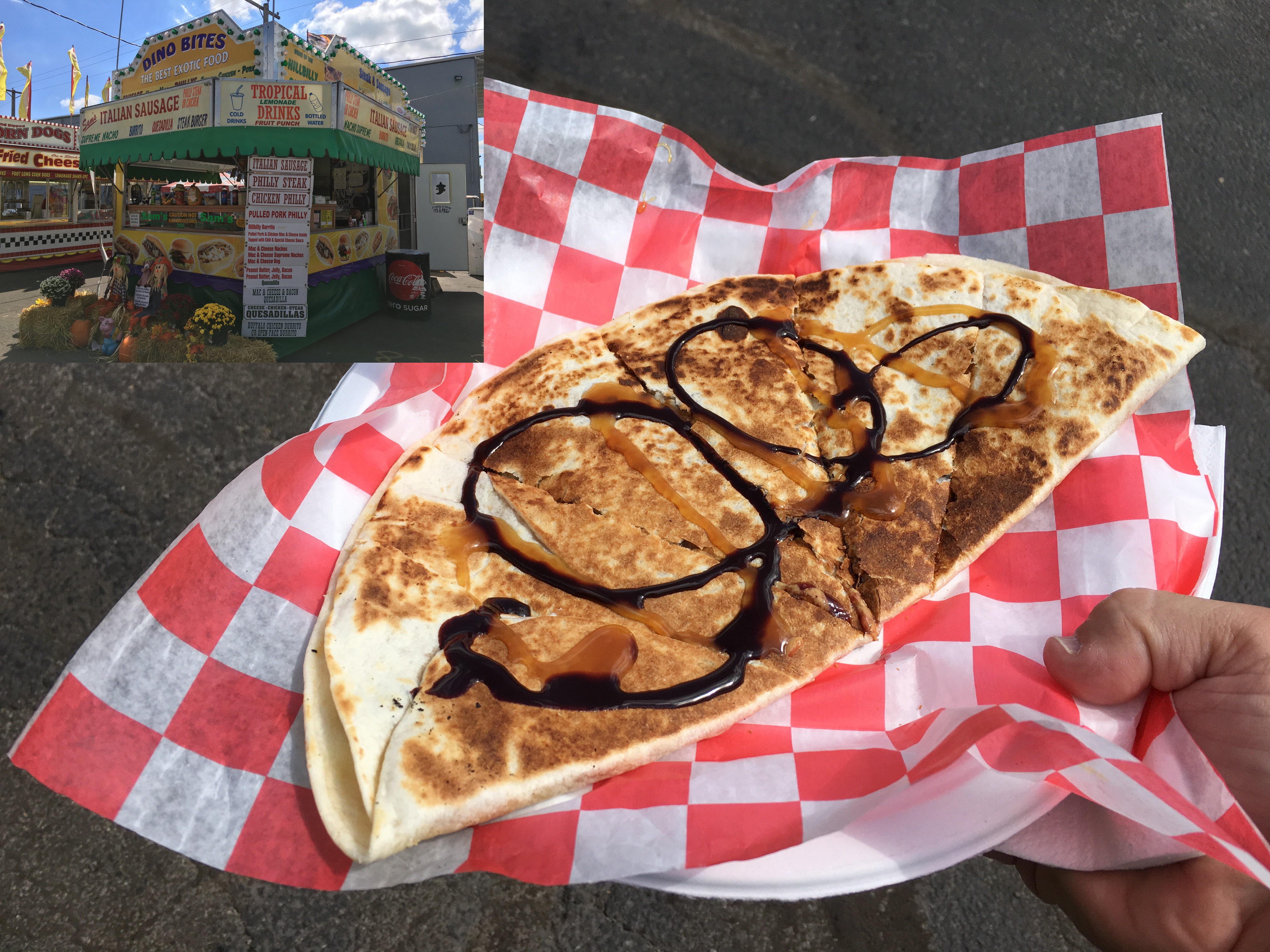 Here’s your bacon, the PB&J Bacon quesadilla #HCF19