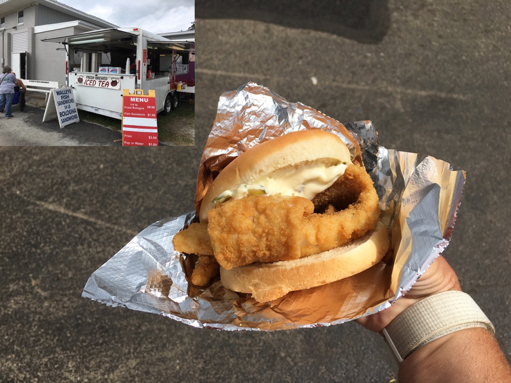 Starting the day with a walleye sandwich! #HCF19