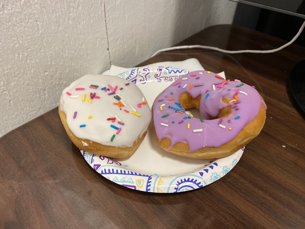 I am a sucker for donuts that look like they’re from The Simpson’s.