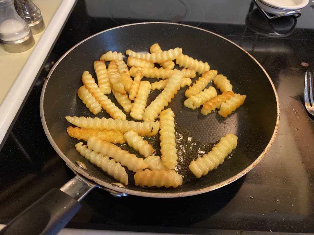 Thank goodness for directions, I had no idea I could fry fries on the stovetop!