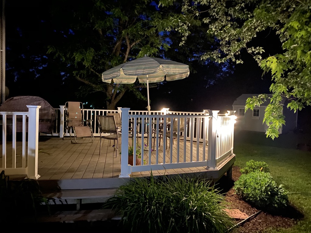 The deck at night