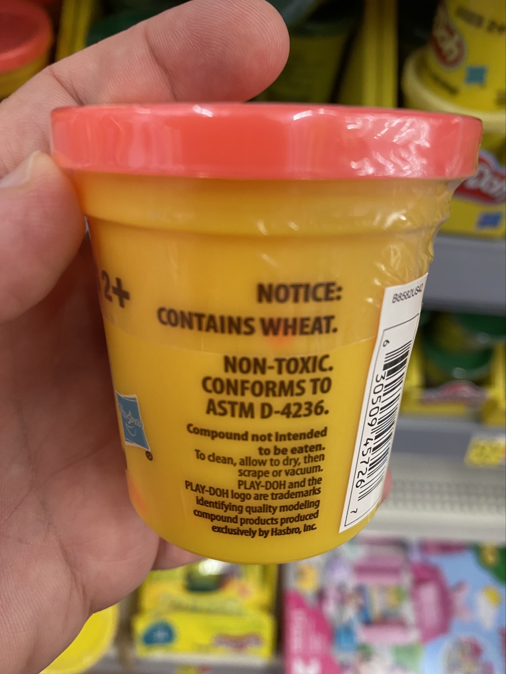 Today I learned that Play-Doh is not gluten free