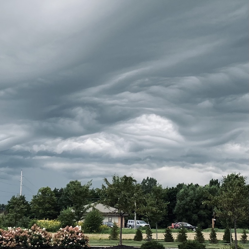 Funky clouds this morning!