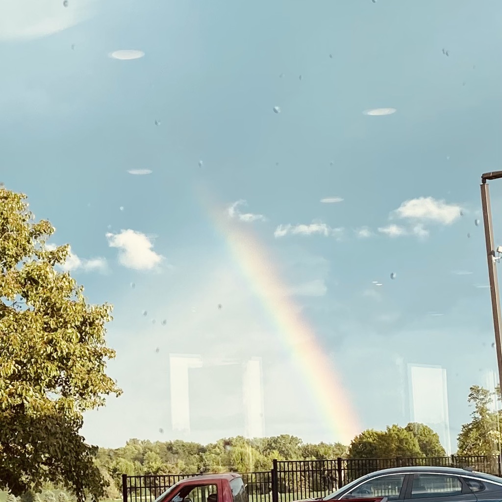 I saw a rainbow!