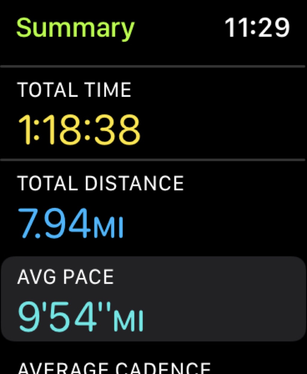 My first sub 10min mile 8 mile run in 10 years!