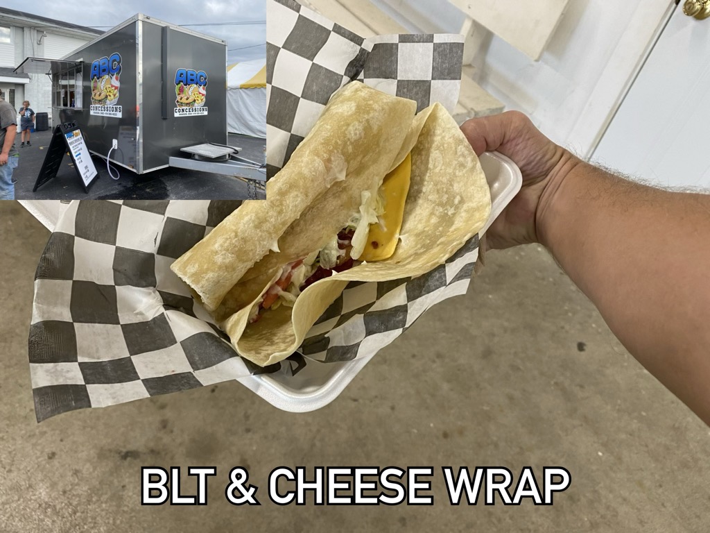 BLT & CHEESE WRAP from ABC Concessions!