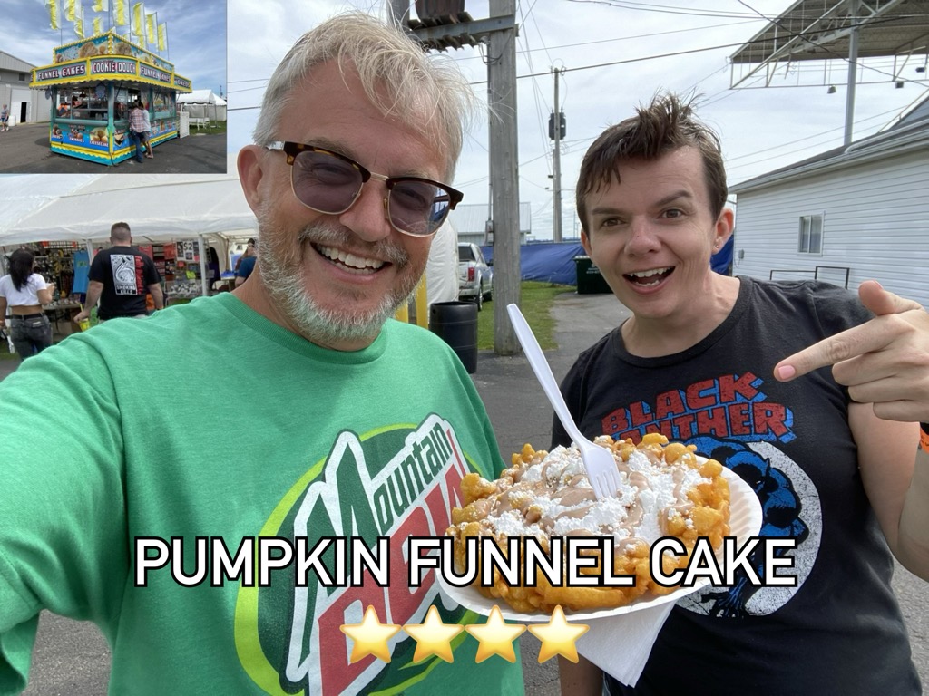 Pumpkin funnel cake! ⭐️⭐️⭐️⭐️