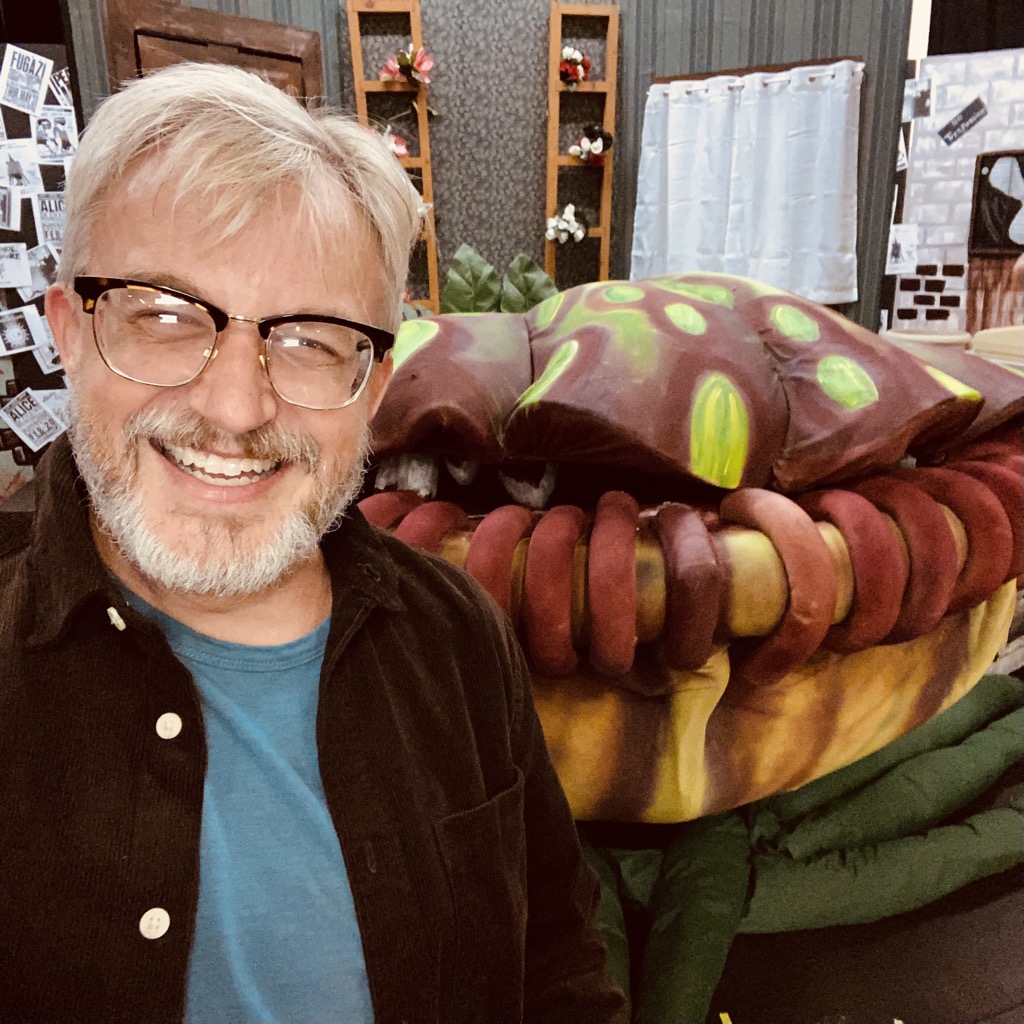 Great job @kentoncityschools with Little Shop of Horrors! Here I am with Audrey II​, I’m on the left.