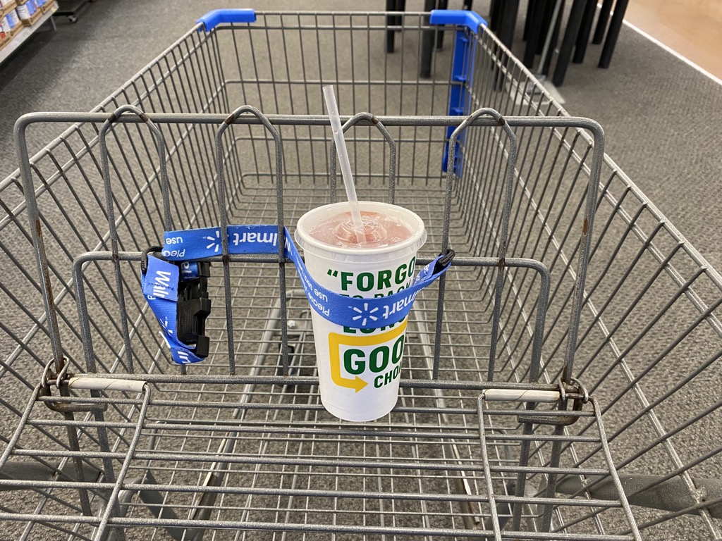 I finally figured out what the strap is for in the grocery carts