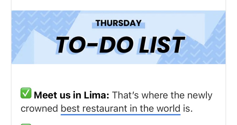 For some reason I don’t think they’re talking about Lima, Ohio