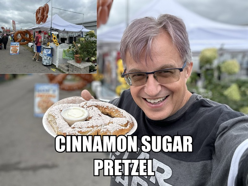 Cinnamon sugar pretzel!