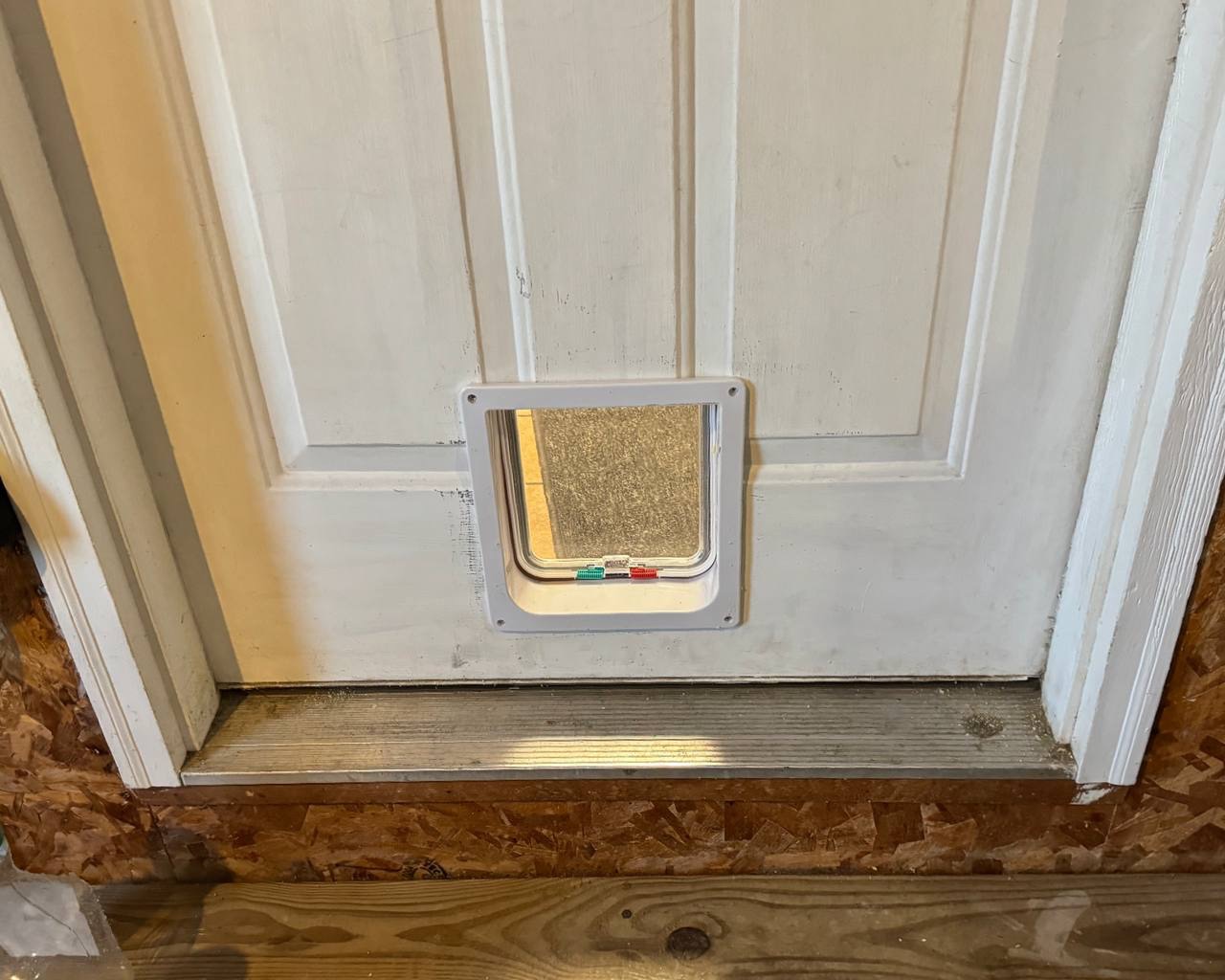 Cat door installed!