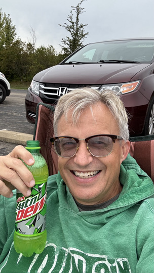 Just a dude and some Diet Mountain Dew