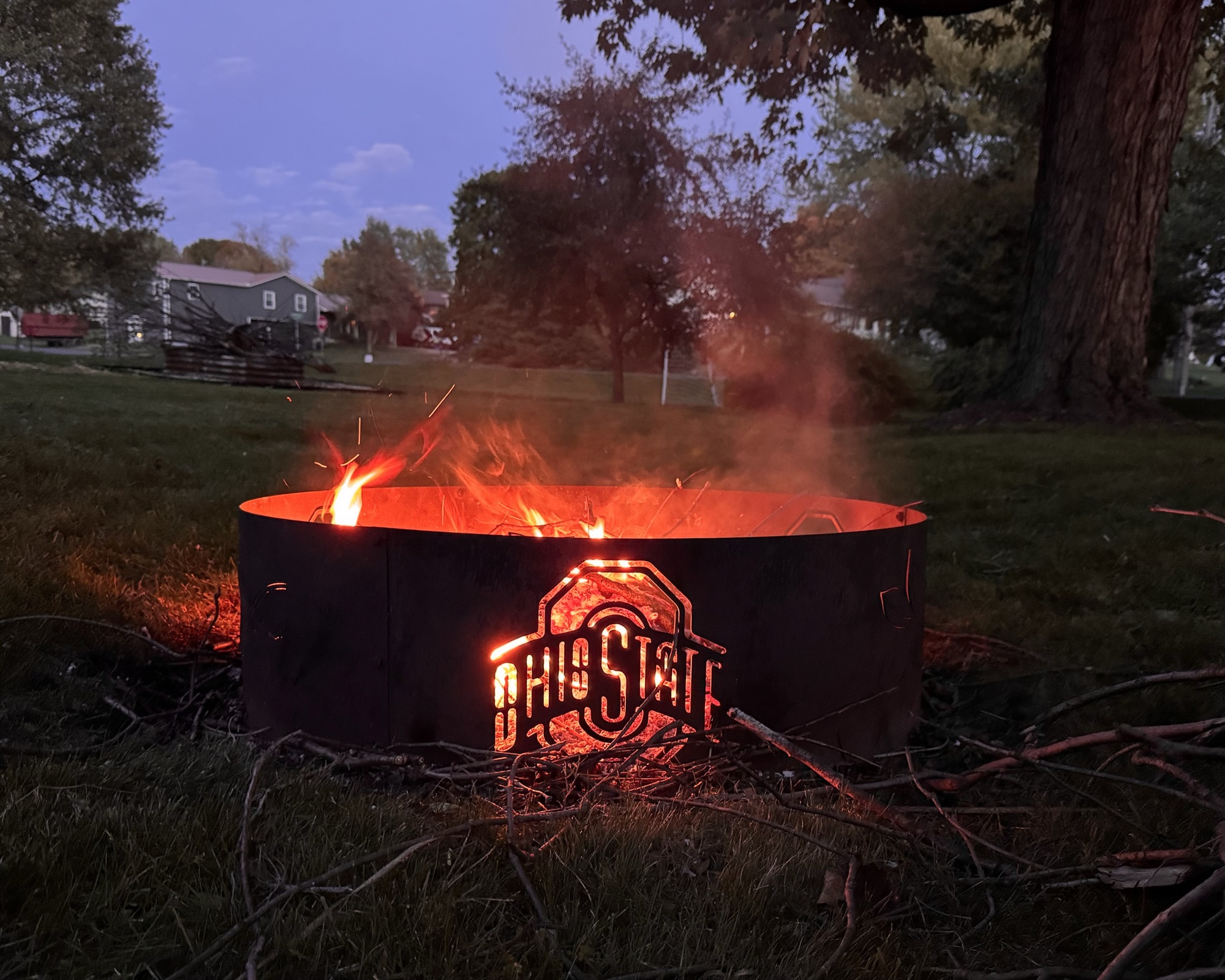 A campfire and s’mores